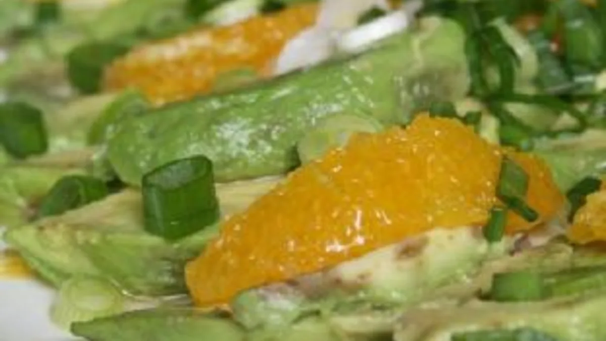 Avocado and Orange Salad With Orange-Ginger Dressing