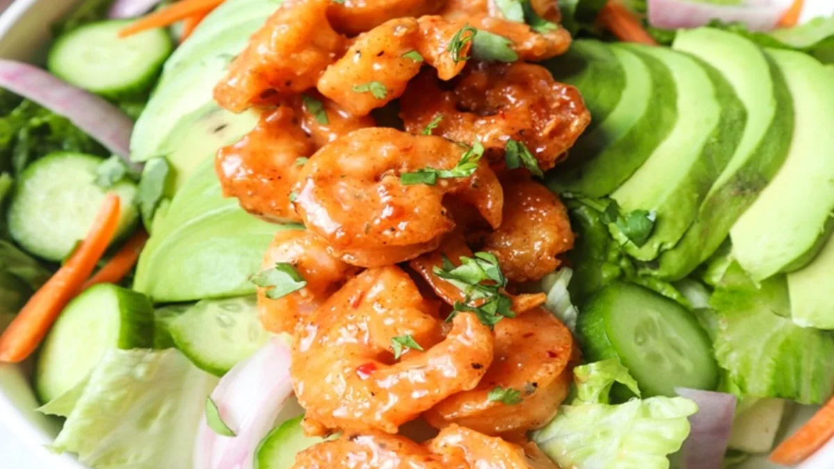 Bang bang prawn salad