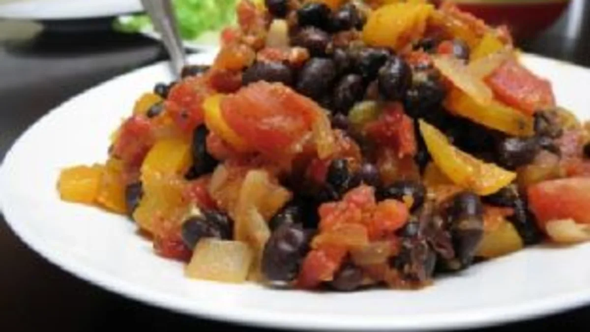 Black Bean and Peppers Taco Filling