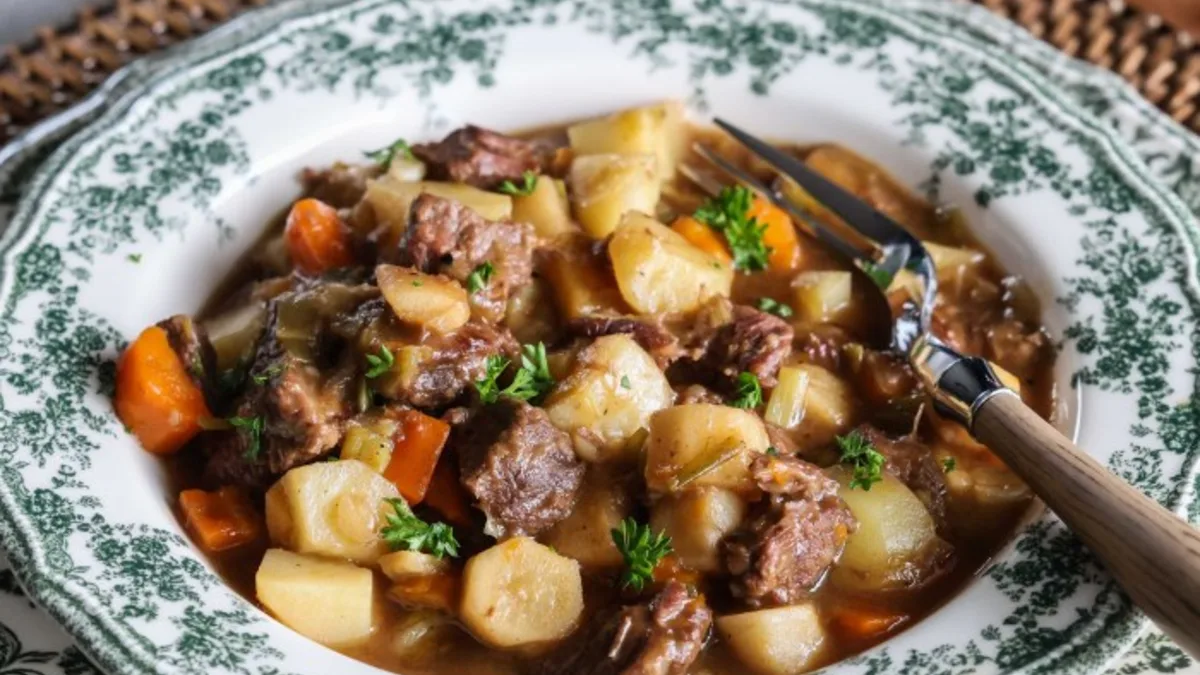 Brun Lapskaus (Norwegian Beef Vegetable Stew)