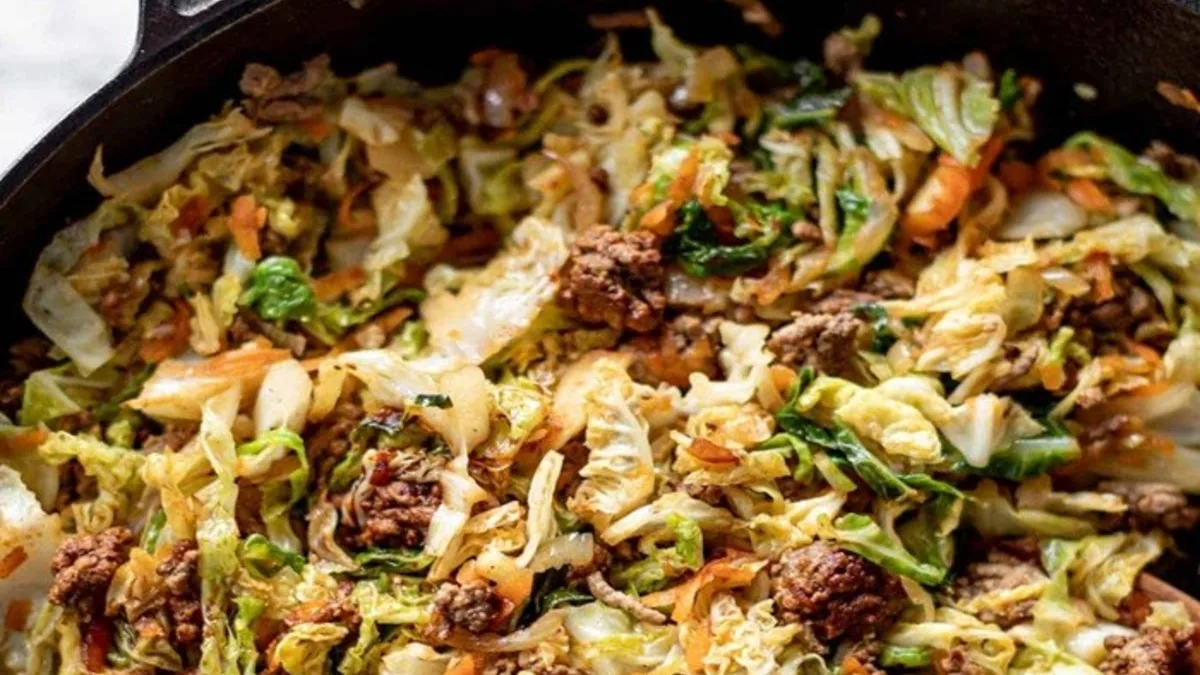 Cabbage with Ground Beef