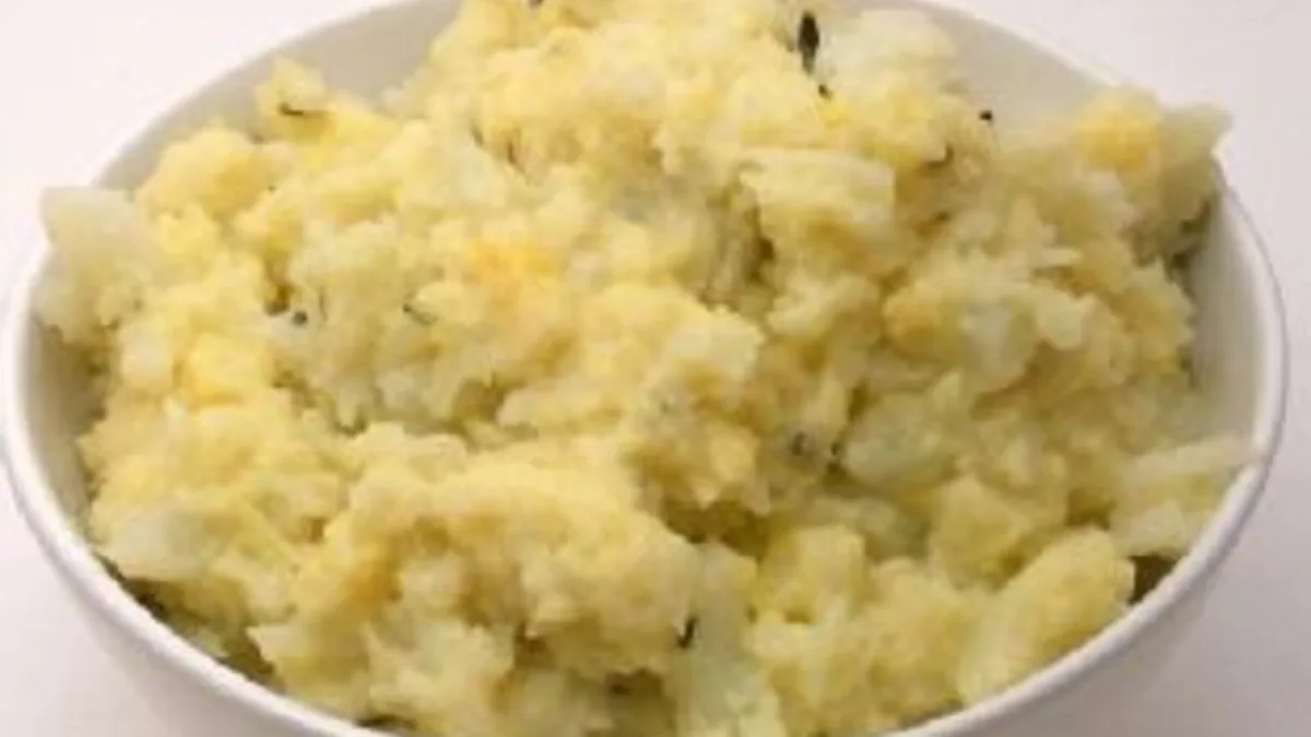 Cheddar Mashed Cauliflower