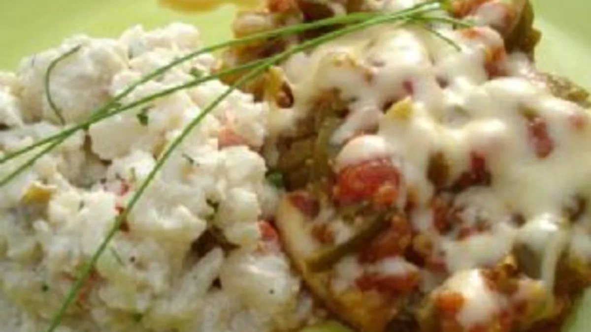 Chili chops with cauliflower salad