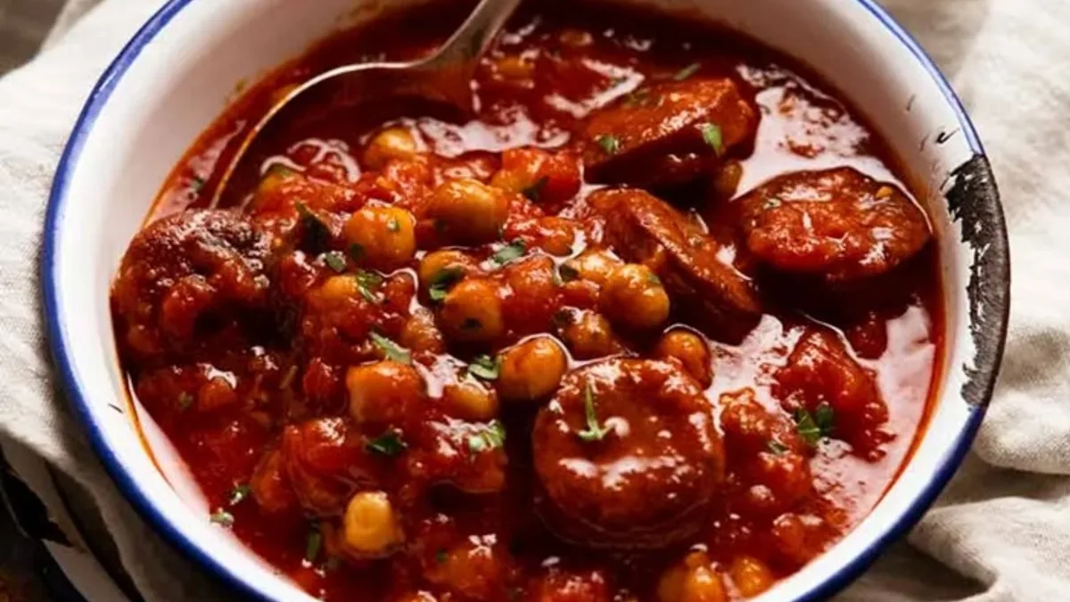 Chorizo & chickpea soup