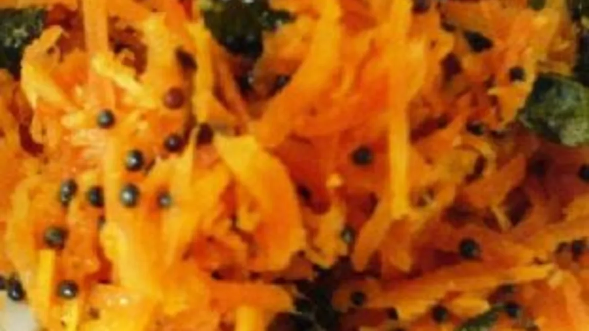 Coconut Rice and Carrot Sambal