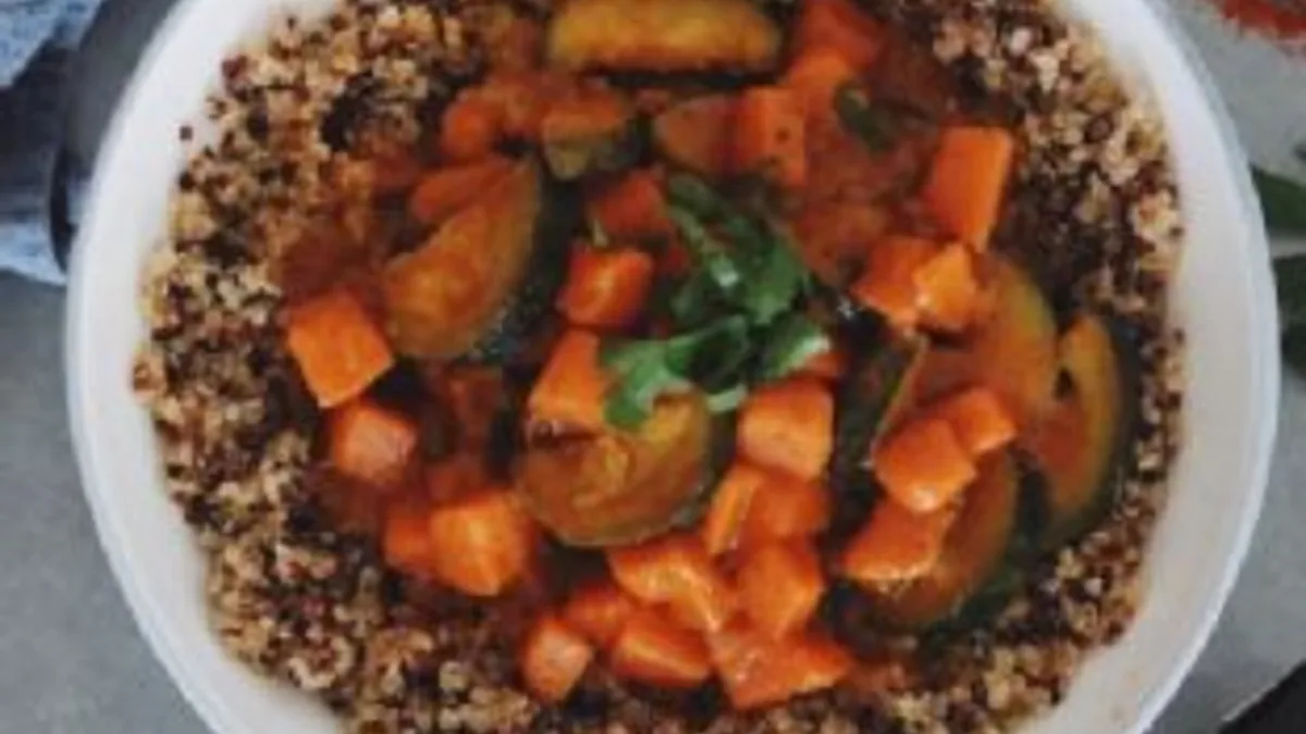 Coconut Vegetable Curry Over Quinoa