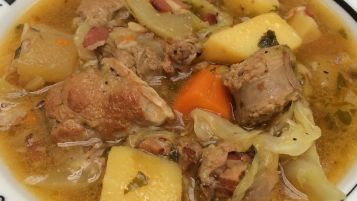 Coddled pork with cider