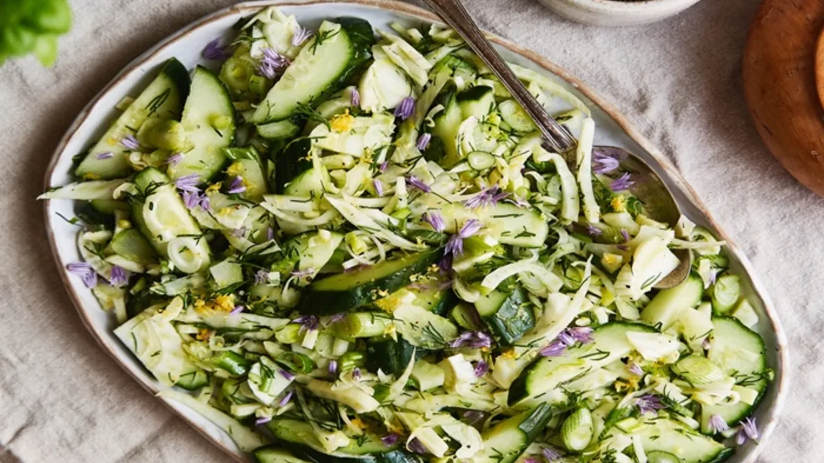 Cucumber & fennel salad