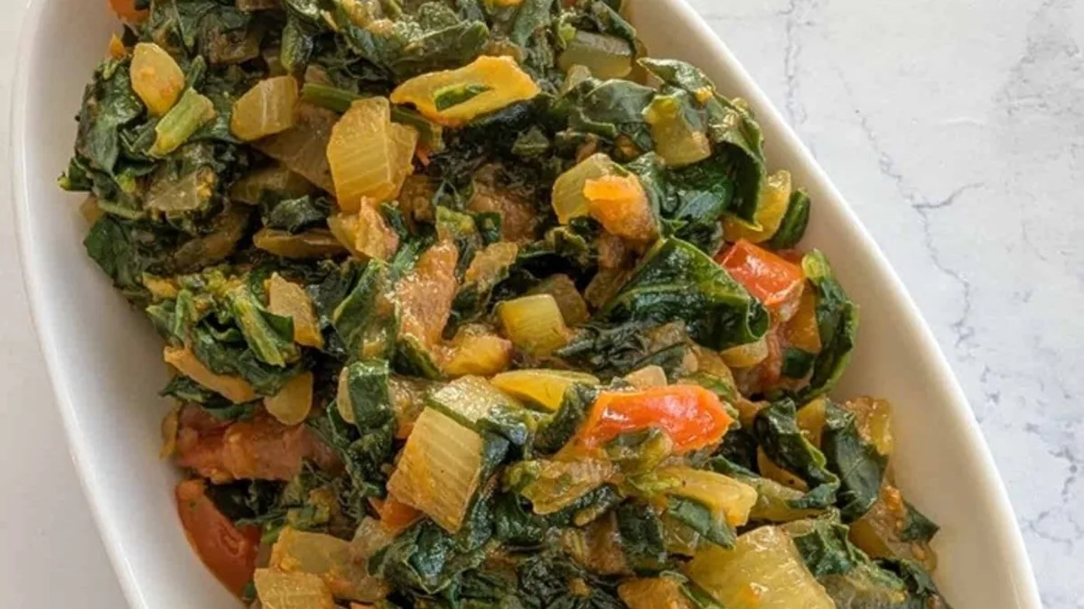 Curried Spinach from Botswana