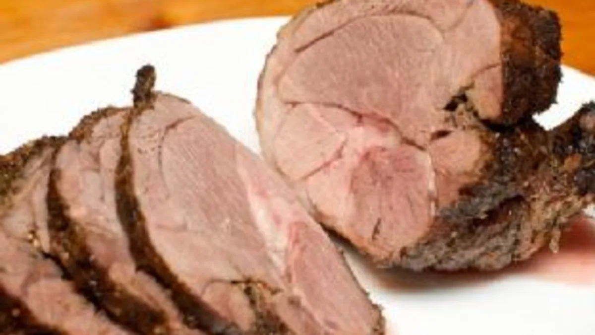 Easy Garlic Roast Leg Of Lamb With Rosemary and Parsley
