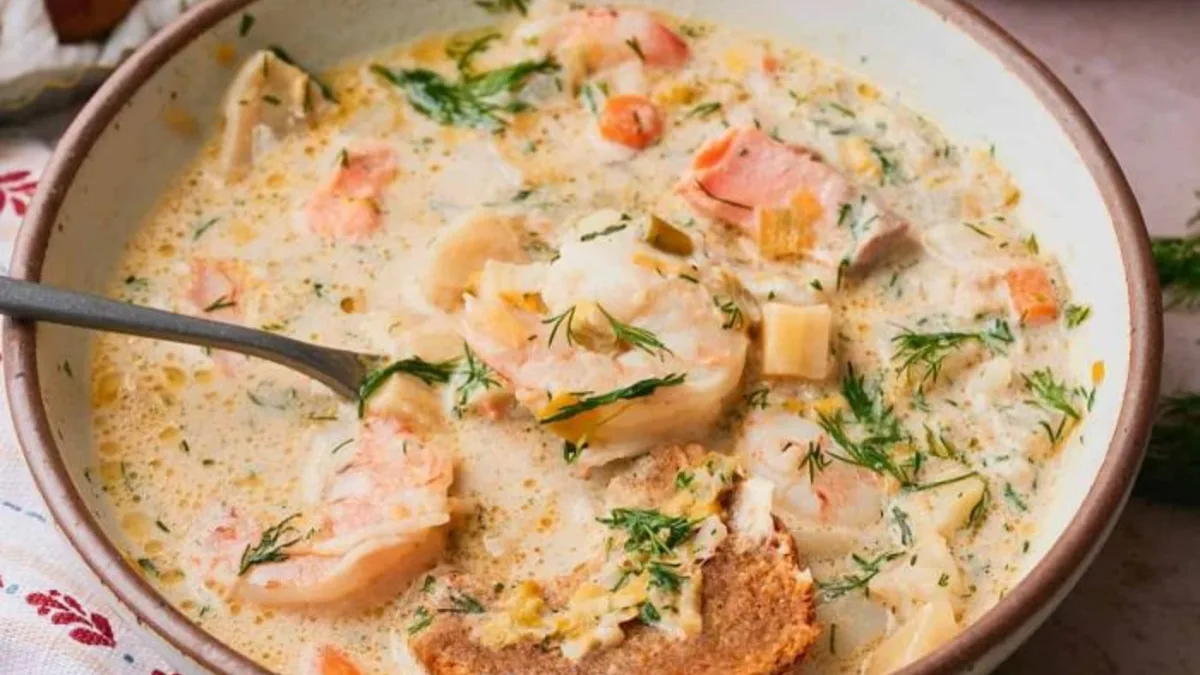 Fiskesuppe (Creamy Norwegian Fish Soup)
