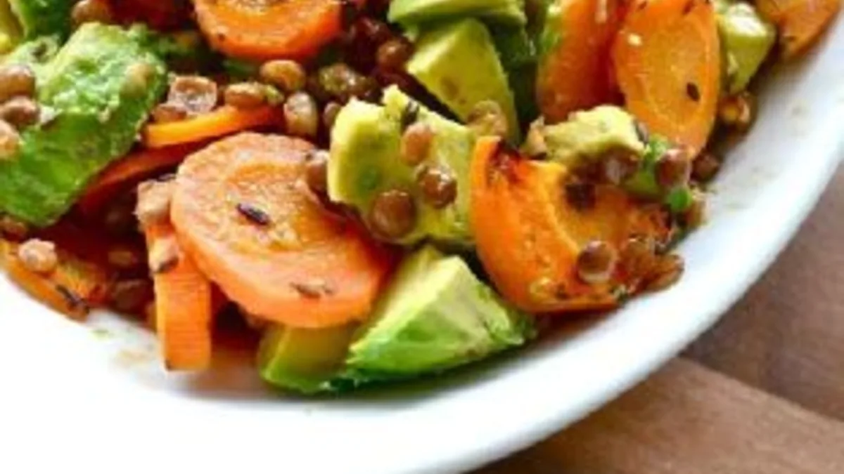 Ginger Lentils With Carrots and Fresh Herbs