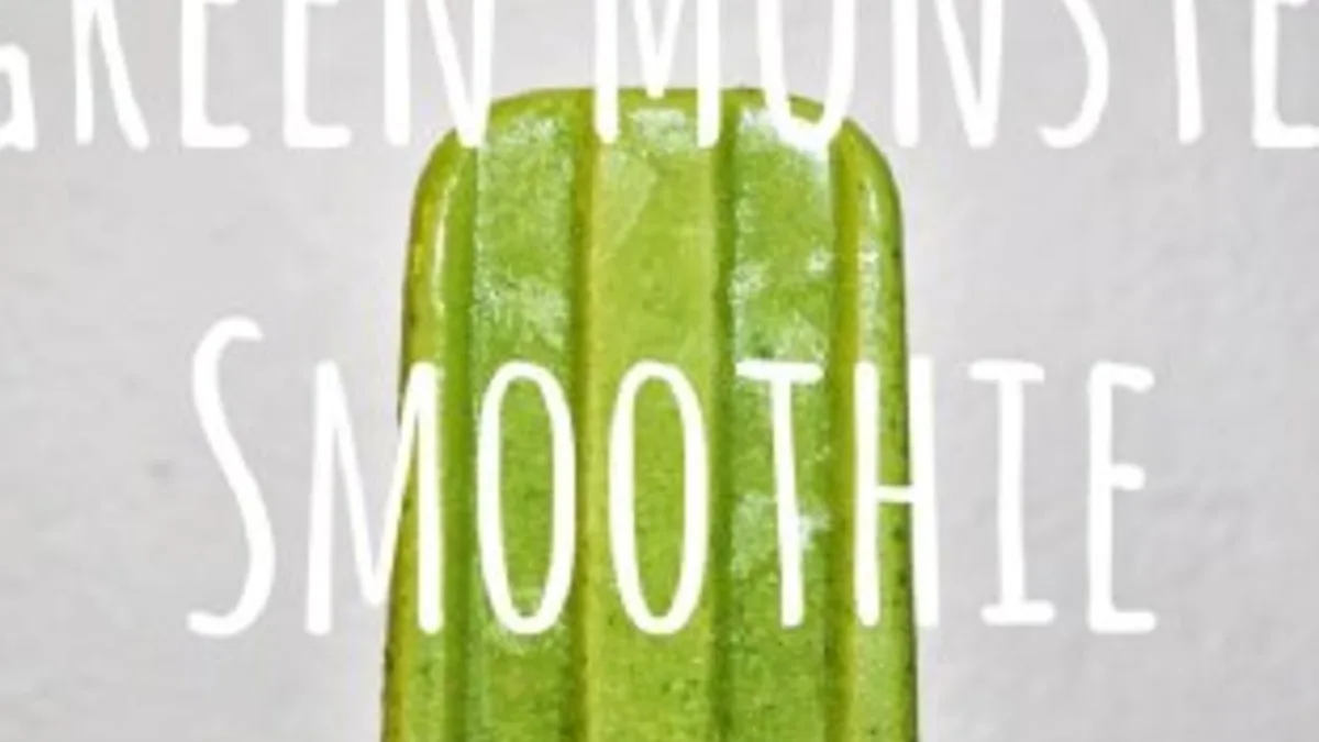 Green Monster Smoothie Popsicles