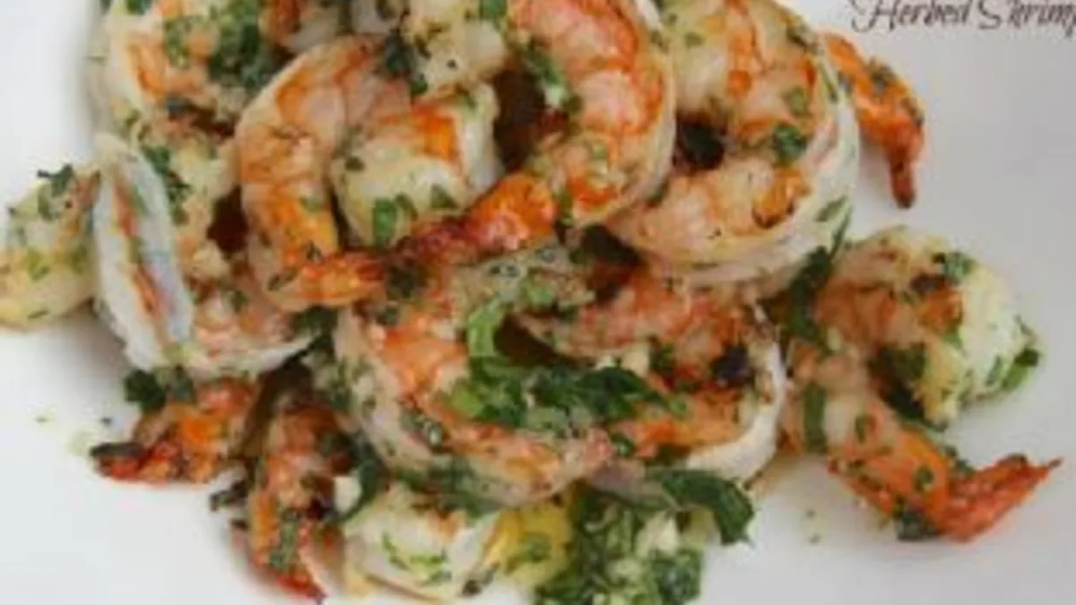 Grilled Garlicky-Herbed Shrimp