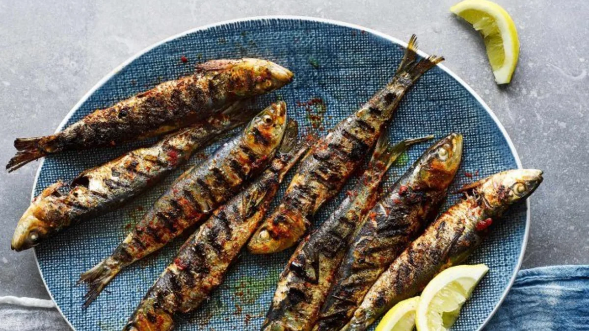 Grilled Portuguese sardines