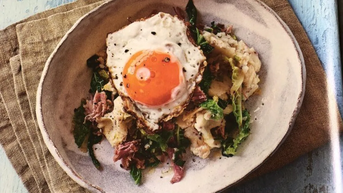Ham hock colcannon
