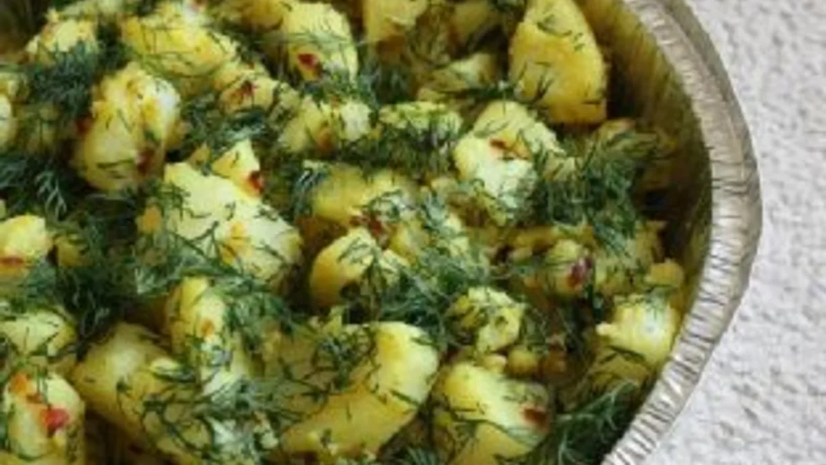 Indian-Style Dill and Turmeric Potato Salad