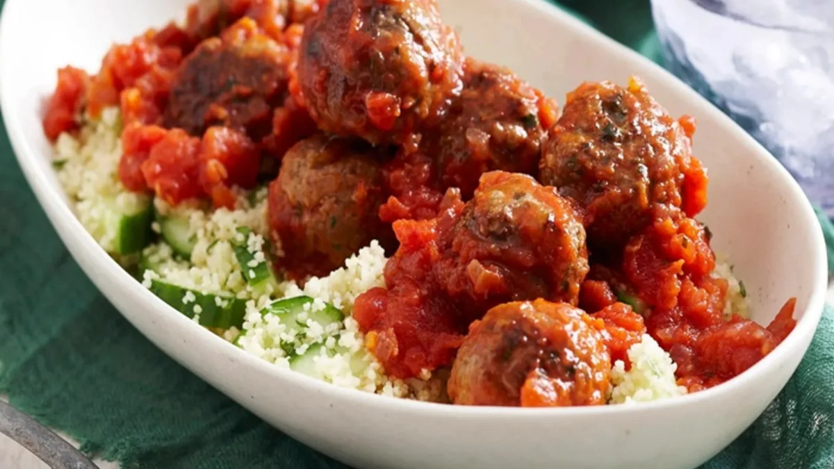 Lamb & apricot meatballs