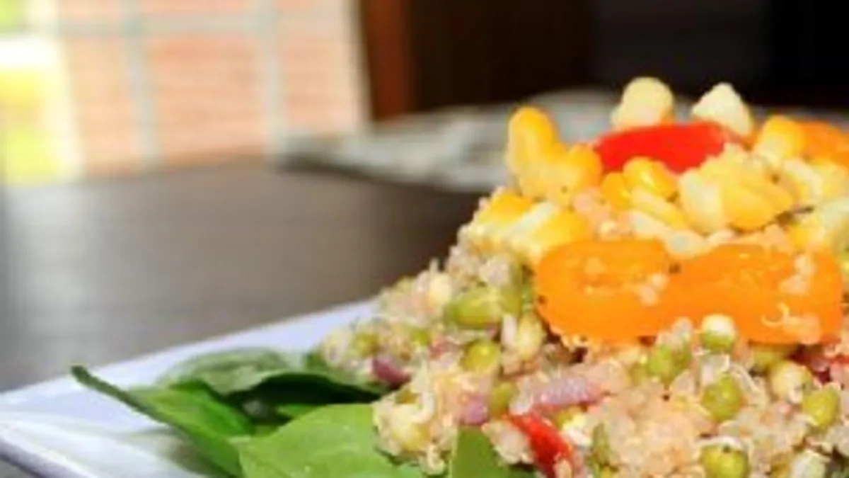 Mung Bean Sprout and Quinoa Salad