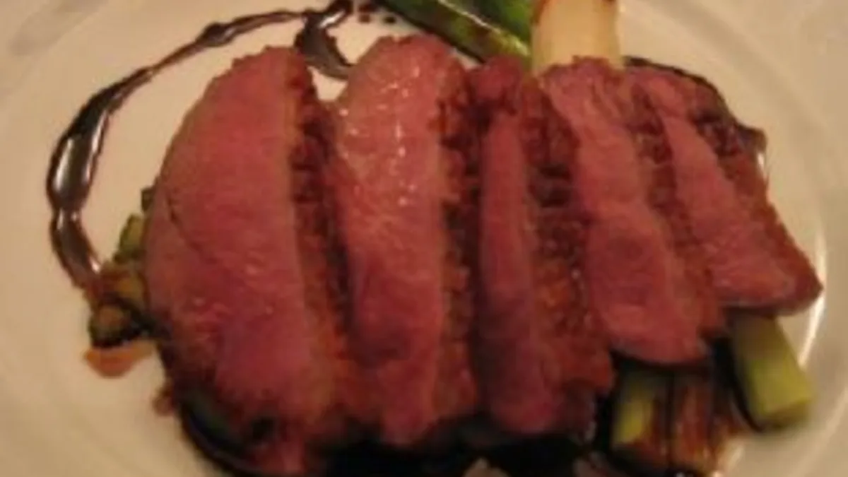 Pan-Seared Duck With Blueberry Glaze