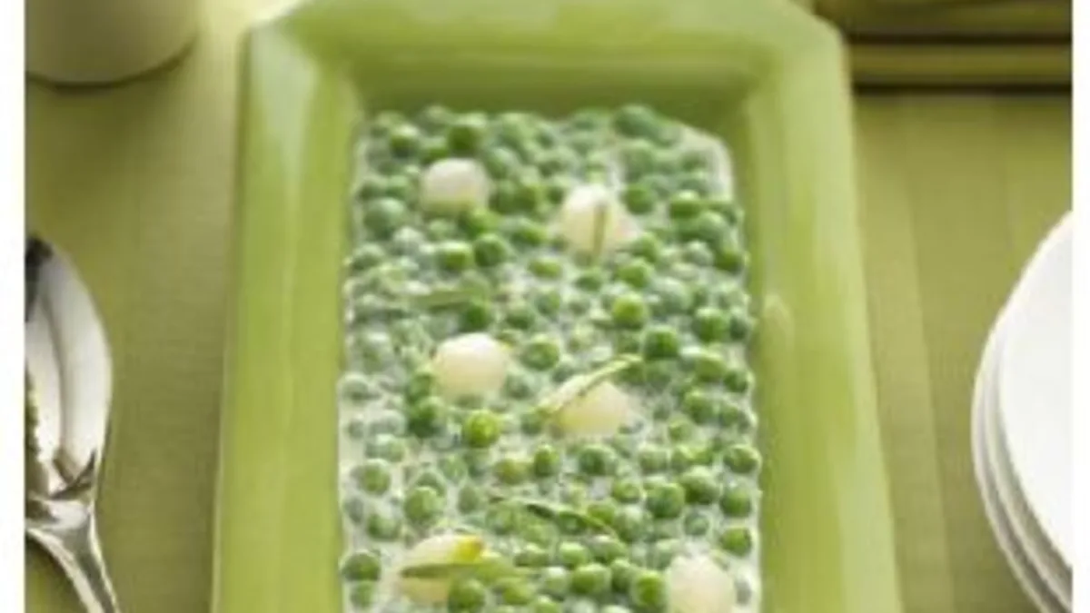 Peas And Tarragon With Fresh Goat Cheese