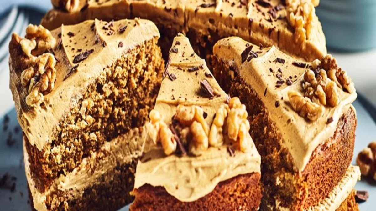 Polish chocolate & walnut cake