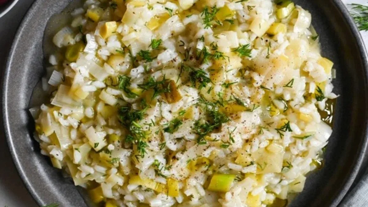 Presh me Oriz Leek and Rice Bake