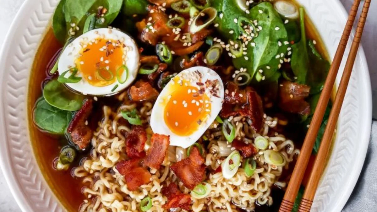Ramen Noodles with Boiled Egg