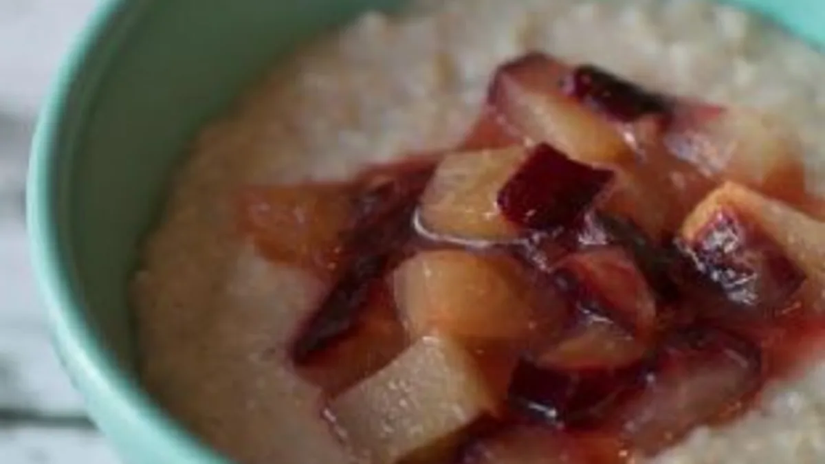 Roasted Plum Oatmeal