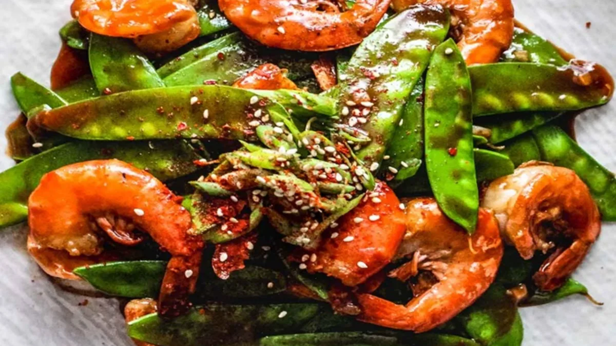 Shrimp With Snow Peas