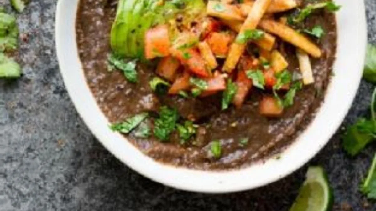 Slow Cooked Black Bean Soup