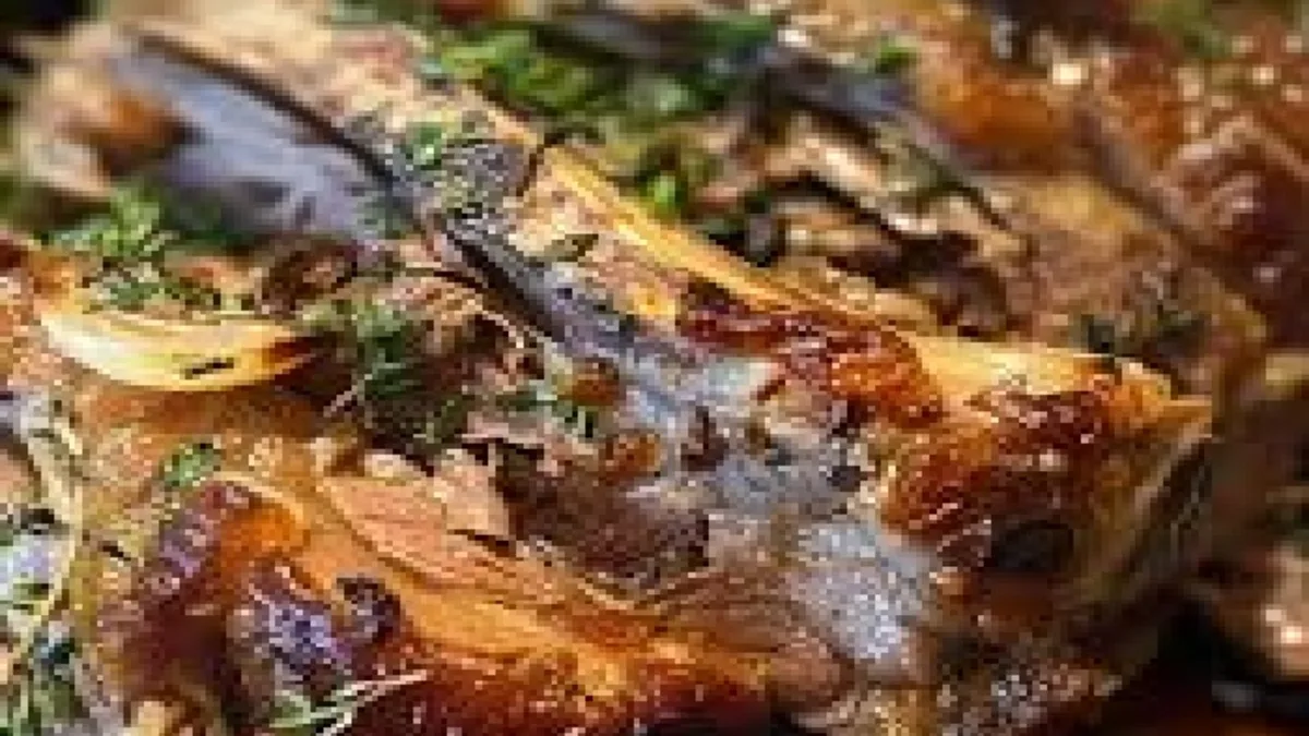 Slow-roast lamb with cinnamon, fennel & citrus