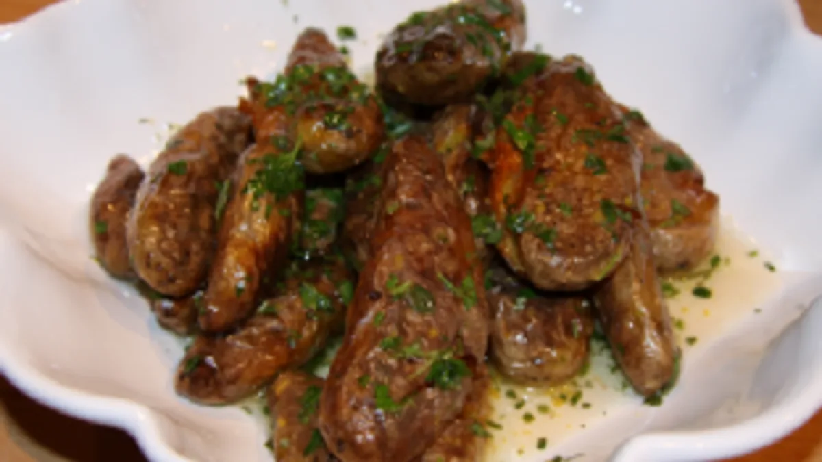 Smashed Fried Lemon Potatoes