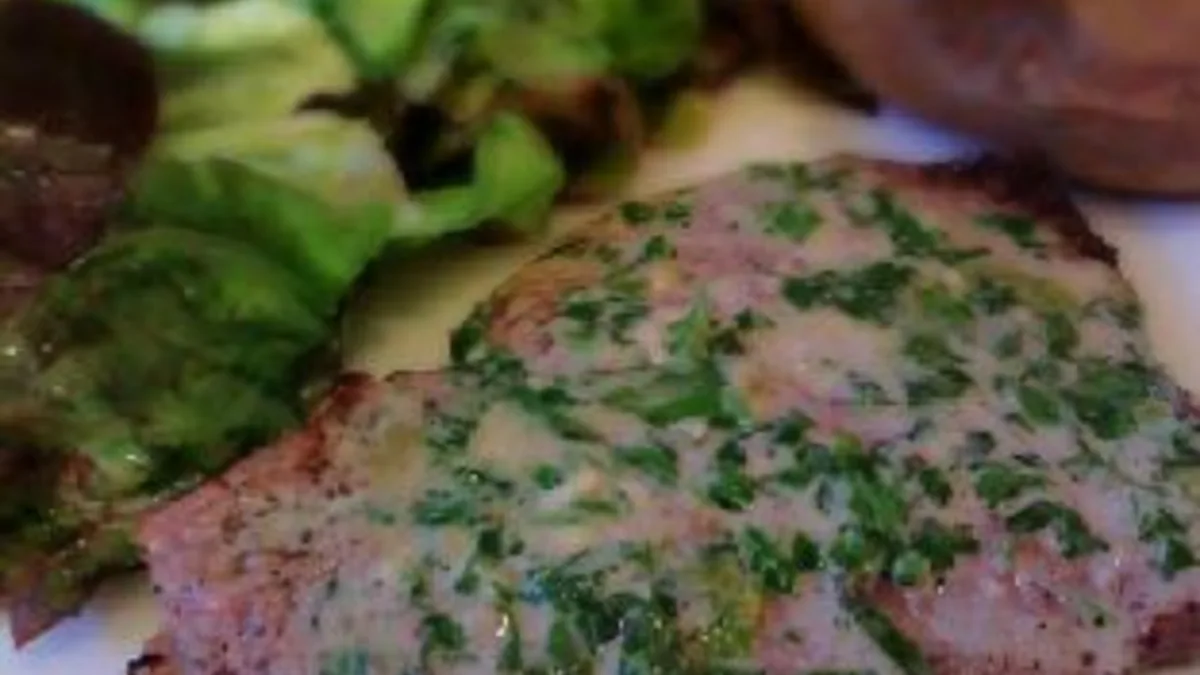 Steak With Blue Cheese Sherry Sauce