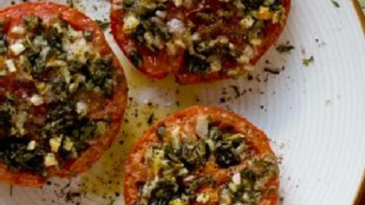 Stuffed Beefsteak Tomato