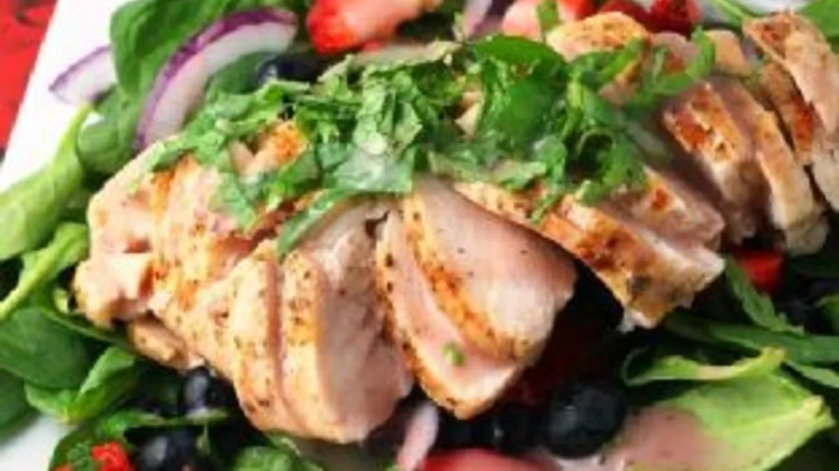 Summer-Berry Salad With Hand Picked Fresh Mint