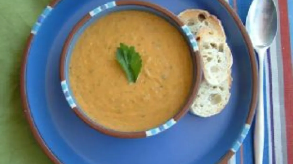 Sweet Pepper and Heirloom Tomato Gazpacho