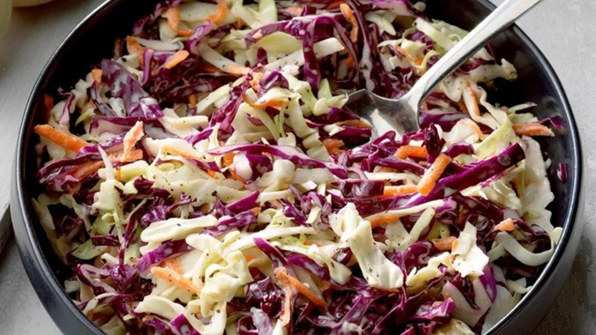 Tangy cabbage slaw