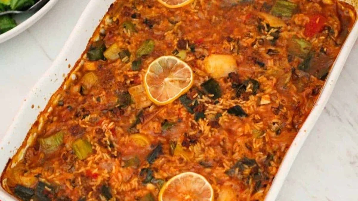 Tavë me Presh ska Mish Meatless Leek Bake