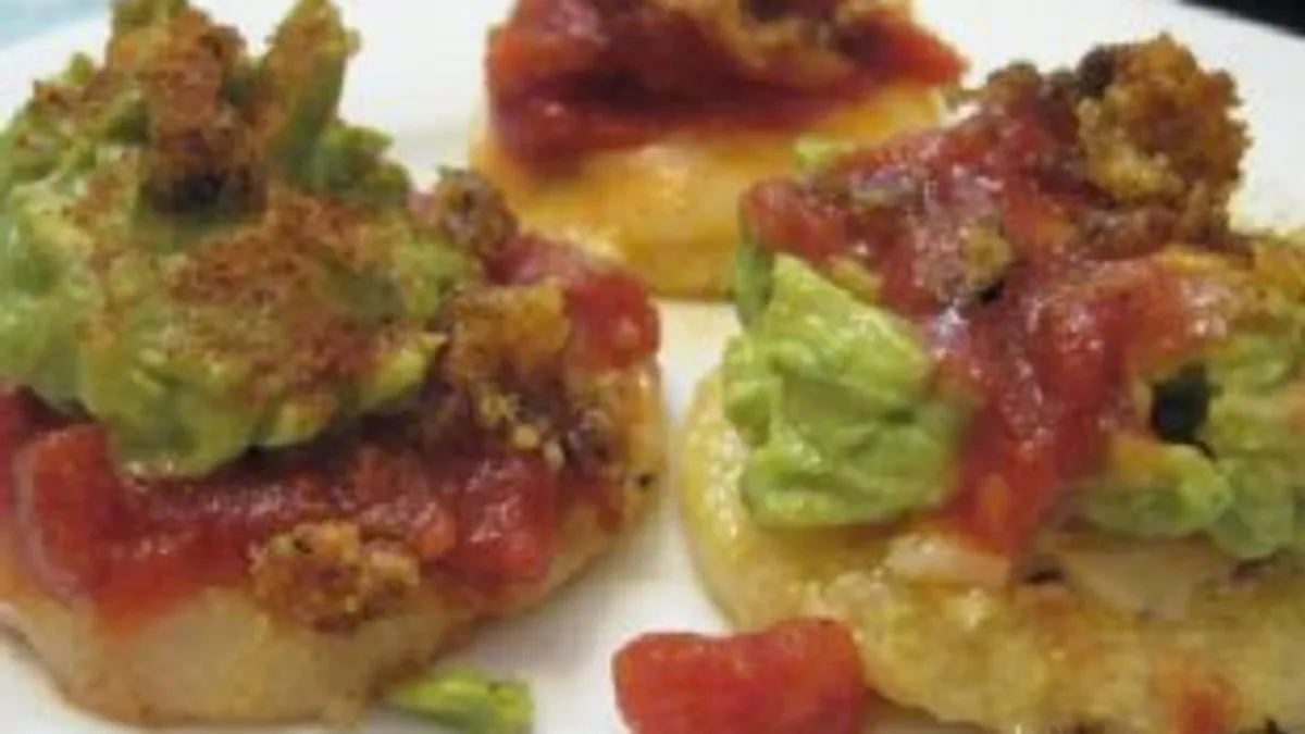 Tex-Mex Polenta Rounds with Chunky Guacamole