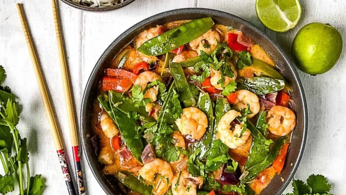 Thai prawn curry