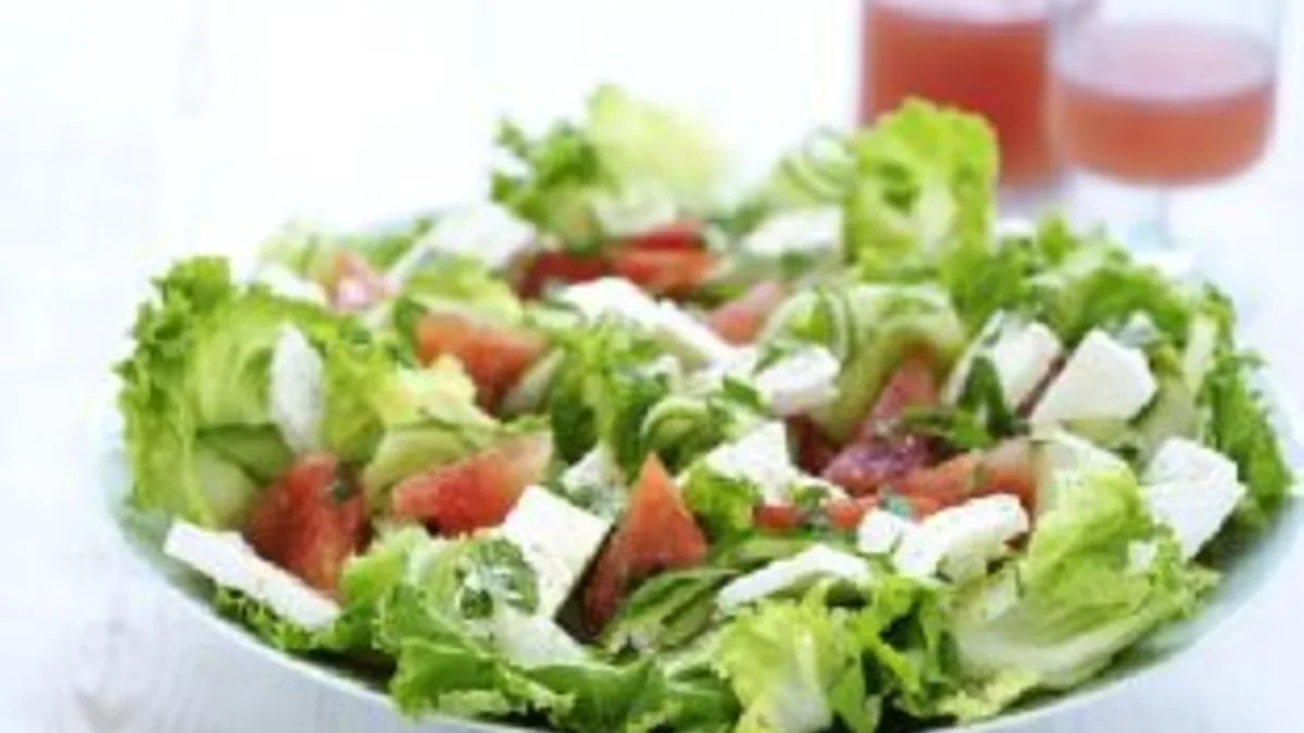 Watermelon, Feta And Mint Salad